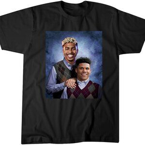 Lindor and Soto - Stepbrothers - Black Tshirt - New York Baseball